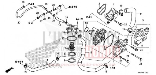 WATER PUMP VFR1200XH de 2017